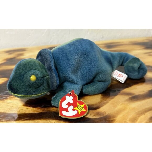 Rare Original Beanie Baby Rainbow 1997 Retired W TRUE Errors Iggy Fabric PVC VTG - Picture 1 of 13